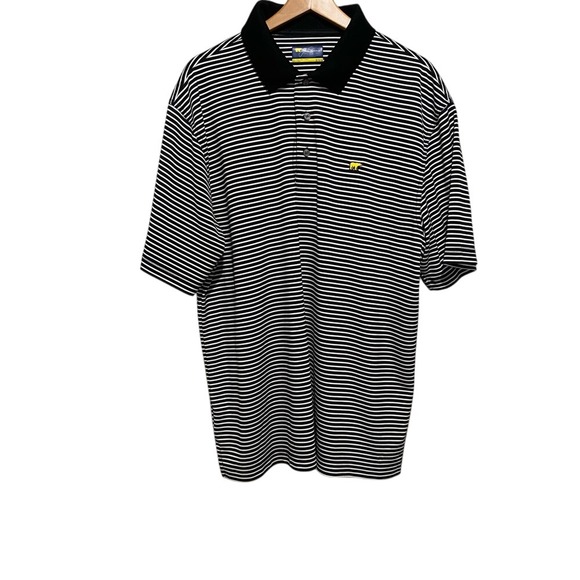 Jack Nicklaus Other - Jack Nicklaus Men's Black and White Striped Polo Shirt Size XL